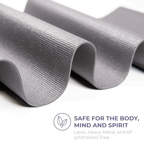 Voyage 5mm Studio Yoga Mats, 6 Pack, 72x24in - color: Cool Gray