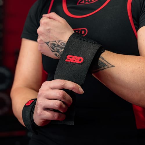 SBD Stiff Wrist Wraps – Maximum Support & Stability for Lifting, Powerlifting & Strength Training – IPF Approved, Made in Great Britain - size: Medium