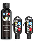 Liquid Chalk Mess-Free Gym Chalk 7’s Quick-Drying for Weightlifting, Gymnastics, Rock Climbing, Pole Dancing Sweat Resistant and Long Lasting for Stronger Hand - style: 2x48g+1x96g