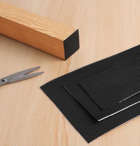 Rubber Grip Tape (1" x 18 ft), Non-Abrasive Waterproof & Anti-Slip Cushion Pad, Enhances Friction at Contact Points for Safer Handles or Contact Surfaces - color: Black