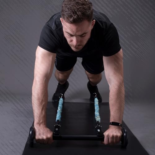 Resistance Bands Bar Accessories, Fitness Handles, Detachable Workout Bar Attachment，Only Available for GEKU FIT’s Products - color: Abs Roller Wheel x 2