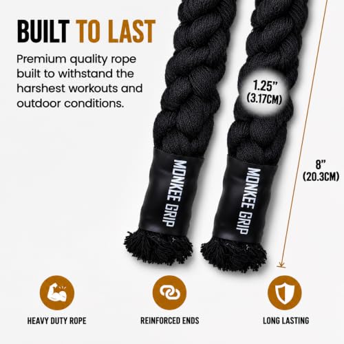 Rope Grips Cotton Black (Pair) Pull-up, Grip Strength, - color: Level 1: Black