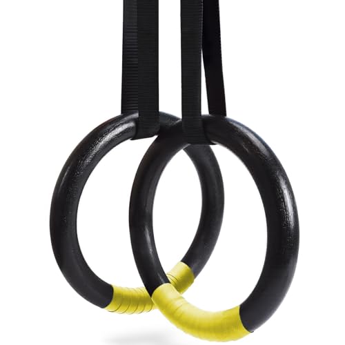 PeachKinetic Gymnastics Rings, ABS Olympic Rings for Training and Strength Workouts