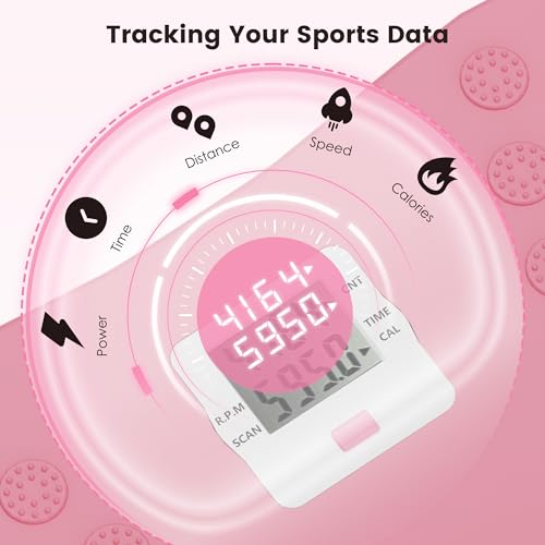 soges Balance Board Trainer with Resistance Bands & LCD Display, Ski Balancing Machine for Full Body Workout, Wobble Board Core & Cardio Stepper for Home Gym, 330 LBS Capacity