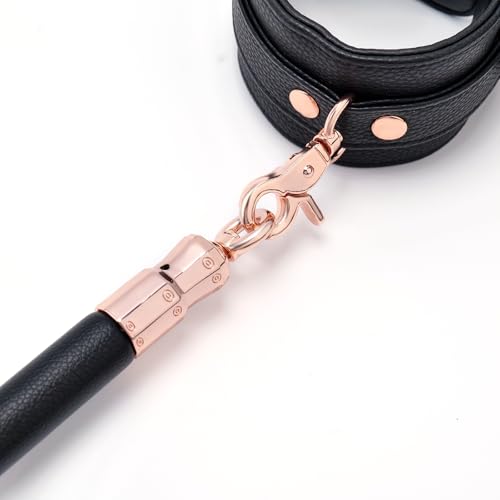 Spreader Bar Wooden Black PU Bar Home Gym with 2pcs Furry Black Adjustable Straps,Sports Aid Training Fitness Gear Pilates Aid Kit,Indoor Yoga Set - style: Black-Gold+Black Overlap Kit