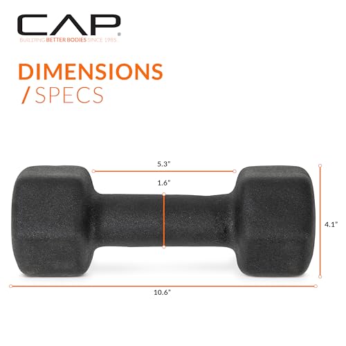 CAP Barbell Neoprene Dumbbell Weights Pairs & Sets | Multiple Colors - size: 20 lb Pair