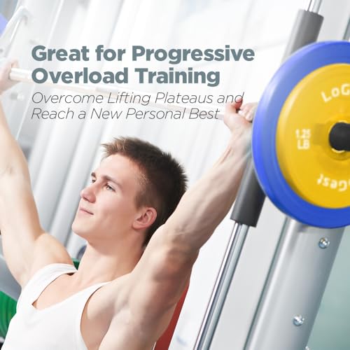 Logest Change Weight Plates 0.50LB 1.25LB 2.5LB 5LB Set Weight Plates for Olympic Bars Perfect for Strength Training Weight Plates Exercise Balance Increase Fractional Plate Olympic Bumper Plates - color: 0.5-1.25-2.5-5 LB (8 Piece Set)