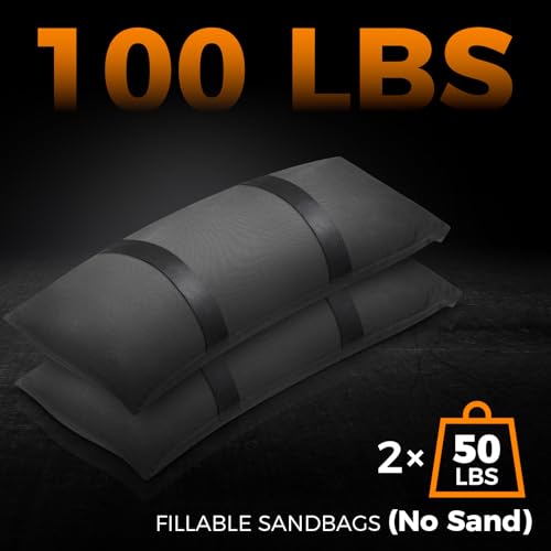 Aimosen 100 LBS Umbrella Base Weight Sand Bags, 2 Packs Fillable Heavy Duty | Sand Bags for Weight (Sandbags, Sand Not Included) for Outdoor Furniture, Umbrella Stand, Cantilever Umbrella & Poolside - size: 2 X 50 LBS
