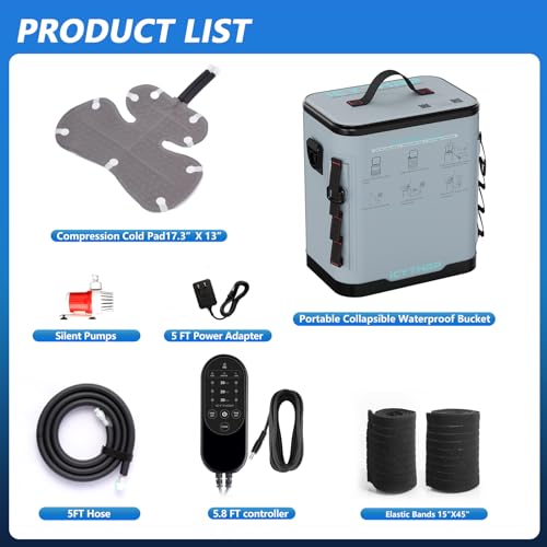 ICYTHRP Programmable Timer Cold Therapy Machine for Shoulder w/Quiet Pump | FSA Eligible HSA, Portable Ice Machine for Shoulder After Surgery, Shoulder Replacement Recovery System with Shoulder Pad
