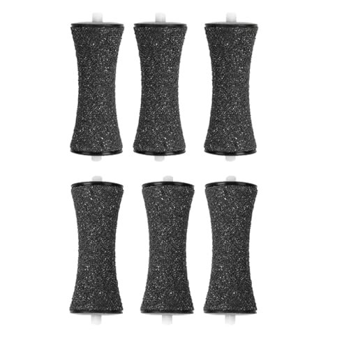 GOMINYUF 6 Pack Replacement Roller for Amope Pedi Foot File, Upgrade Concave Shape Roller for Cracked Heel-Extra Coarse