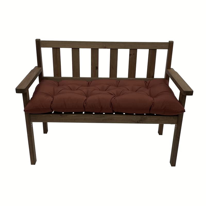 SeaHome Indoor/Outdoor Bench Cushion,Waterproof Swing Seat Cushion,Outdoor Chair Cuhion,for Lounger Garden Furniture Patio Loveseat Bench (47.2" x 19.7", Coffee) - color: Coffee, size: 47.2" x 19.7"