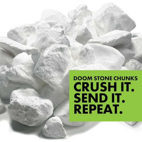 Death Grip Doom Stone Chunky Climbing Chalk – 125g Loose Chalk Chunks – 100% Pure Magnesium Carbonate for Rock Climbing, Bouldering, Weightlifting & Gymnastics