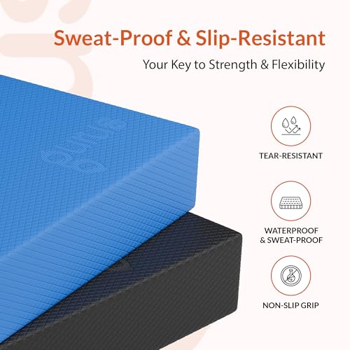 Gurus Balance Pad – High-Density Foam Balance Pad Physical Therapy for Stability & Strength, Exercise Foam Pad for Balancing, Non-Slip Lightweight Trainer for Home Gym & Rehab (Blue) - color: Blue, size: Large (19.6" x 15.8")
