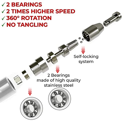 PrimaFIT Pro Speed Jump Rope for Adults, Weighted Skipping Rope for Boxing | Adjustable Jumping Rope for Fitness Workout & CrossFit Exercise, Double Unders, Handle Weights, 3m Cables 2 Protectors, Bag - color: Silver