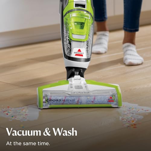 Bissell Crosswave Turbo Vacuum Mop All in One Wet and Dry Vac Combo Hard Floor & Area Rug Cleaner, 3888A | Turbo suction for deep cleaning; all-in-one wet/dry vac combo; cleans hard floors and area rugs - style: CrossWave