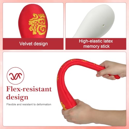 FRCOLOR Meridian Sha Board 18.9 Inch Handheld Massage Pat Stick for Body Tapping Therapy Muscle Relaxation Blood Circulation and Fatigue Relief