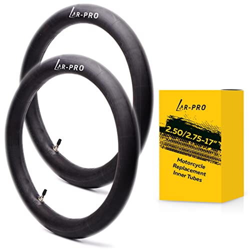 (2-Pack) 2.50/2.75-17”（70/100-17） Motorcycle Inner Tubes - Compatible with Honda, Coolster, TaoTao, 110cc, 125cc, and 140cc, Dirt Bikes, Moped, and Scooters and More - size: 2.50/2.75-17 (70/100-17)