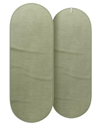 Bala Capsule Mat Towel for Gym, Slip-Resistant Yoga Mat for Women & Men | Home Workout Essentials with Sweat Absorbing Fabric - Pilates, Core Training, Exercise - Soft, Quick Dry Fitness - Sage