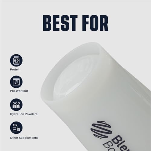 BlenderBottle Classic V2 Shaker Bottle Perfect for Protein Shakes and Pre Workout, 20-oz, Full-Color White - color: Full-Color White, size: 20 Ounces
