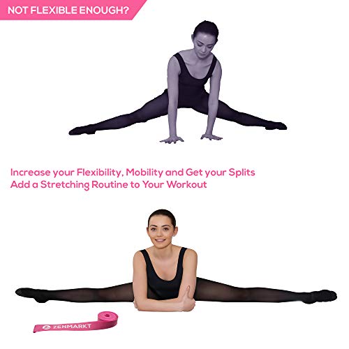 Ballet Stretch Bands for Flexibility, Strength and Dance Training | Ideal for Ballet, Gymnastics, Cheerleading and Pilates, Perfect for Practice, Training and Competitions - color: Pink