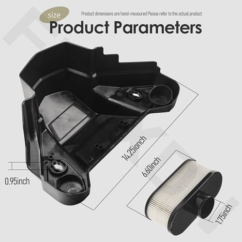 11011-0920 Air Filter Case Kit for Kaw-asaki FS481V FS541V FS600V Mower Engines - Black