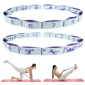 Elastic Yoga Stretching Strap with Loops, CEILIWEN Stretch Straps for Physical Therapy, Pilates Stretch Band, Elastic Exercise Bands, Leg Stretching Strap, Stretch Resistance Bands for Exercise - color: 12 Loops - 2 PCS