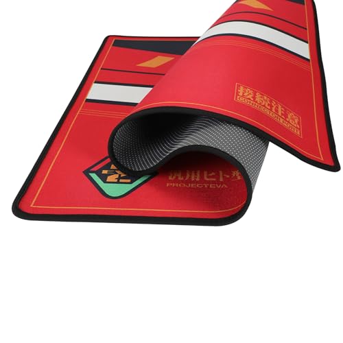 Non-Slip Floor Chair Mat 35"×47" for Evangelion Unit-02 Mech Inspired Design - color: Unit-02