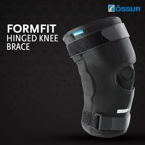 Össur Formfit Hinged Knee Wrap Brace – Adjustable ACL, PCL, MCL & LCL Knee Support with Dual Hinges, Compression & Stability for Meniscus Tears, Sprains, Arthritis, Injury Recovery & Sports – Men & Women (Medium) - size: Medium, style: Össur Formfit Hinge