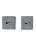 Nike Unisex Adult Swoosh Classic Wristband 2 Pack - color: Cool grey/black