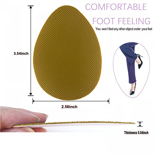 Non Slip Shoes Pads Self-Adhesive Shoe Grips Rubber Anti-Slip Shoe Grips Sole Stick Protector (Yellow-3Pairs) - color: Yellow-3pairs