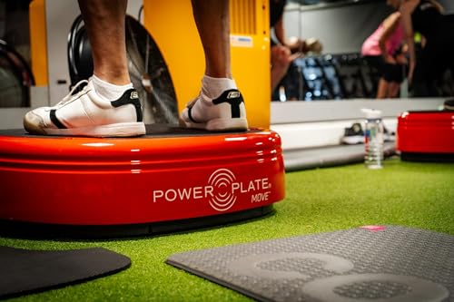 Power Plate Move Vibration Plate Machine - Professional Whole Body Vibration Platform for Home Gym, Weight Loss & Recovery - Compact Design with PrecisionWave Technology, 6 Modes & 300lb Capacity - style: Red MOVE