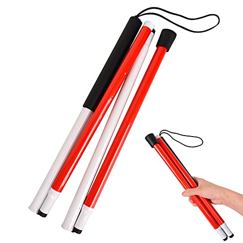 Baitaihem Folding Blind Mobility Cane for Vision Impaired and Blind People