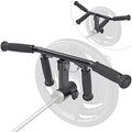 SELEWARE V Bar & T Bar Landmine Handle Attachment for 2" Barbell Bar, Solid Multi-Grip Landmine Handle T Row Attachment with Non-Slip Rubber Handle, Fits 2" Olympic Bars Strength Training Bars - color: Adjustable T Bar W/ Convex Rubber Handle