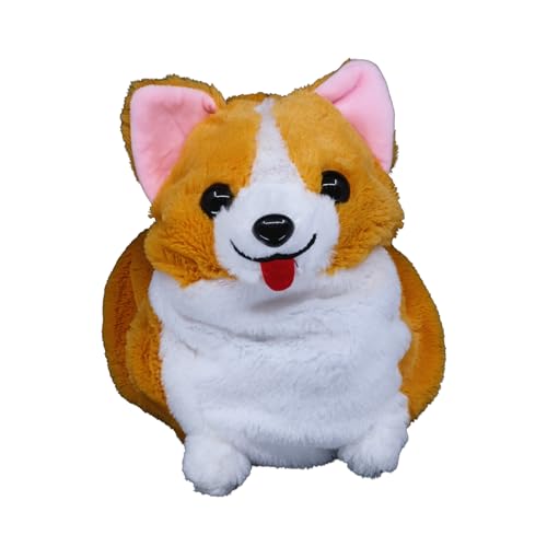Rock Climbing Chalk Bag – Cute Plush Chalk Bag for Bouldering, Gym, Indoor & Outdoor Climbing – Drawstring Closure, Adjustable Waist Belt – Fun Character Design for Climbers - color: Corgi