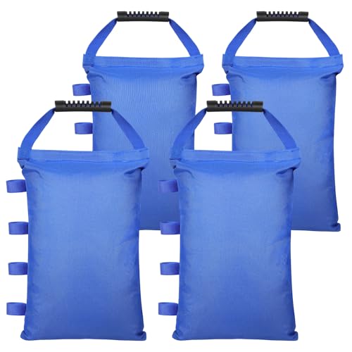 Aimosen Sand Bags for Canopy Legs, 112 LBS Sandbags for Pop Up Canopy Tent, Sandbags for Weight - Heavy Duty Canopy Weight Bags for Advertising Sunshade Outdoor Patio Umbrella Pergolas (Unfilled) - color: Blue