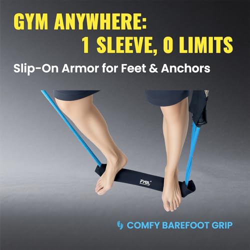 Resistance Band Protective Sleeve - Nylon Exercise Band Protector | Protects from ground, concrete, and sharp edges with easy slip-on design