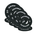 EVERYMATE Change Weight Plates 1.25LB 2.5LB 5LB Set Fractional Olympic Bumper Plates for Cross Training Steel Insert Strength Training - color: 37.5 LB(+1.25+2.5+5+10), size: Black