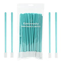 50PCS Disposable Crevice Cleaning Brush Kit, Disposable Toilet Brush, Window Sill, Keyboard, Car AC Cleaner (Blue) - color: Blue