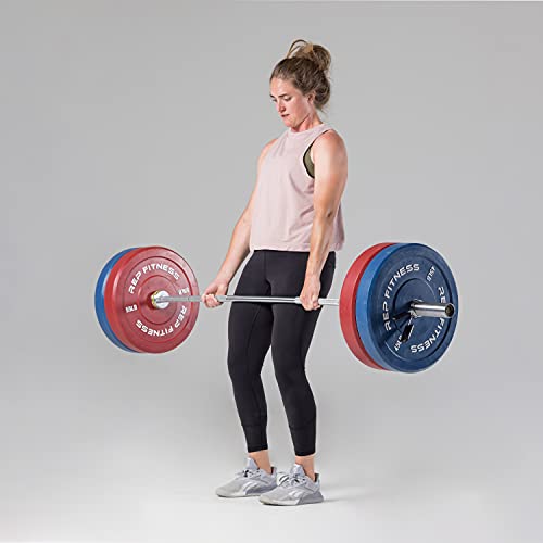 REP Color Bumper Plates LB Olympic Barbell Weights – Rubber Training Discs for Home Gym Strength Lifting, Low Bounce Durable, Weight Pairs & Sets 10 15 25 35 45 Pound Options - color: A. 10lb Gray Pair