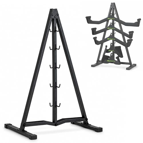 Cable Attachment Storage Rack, LAT Pulldown Bar Holder, Home Gym Organizer for Cable Handles and Attachments - color: 35in-freestanding