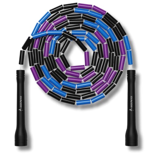 Pro-Grade Beaded Jump Rope for Beginners - color: Galaxy