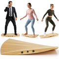 Wooden Balance Board, Non-Slip Wobble Balance Board Trainer for Standing Desk,Core Strength, Surfing, Skateboarding,Rocker Board for Home Gym, Fitness & Indoor Play