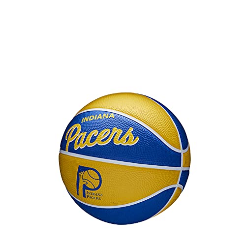 WILSON NBA Team Retro Mini Basketballs - Mini Size - 3" - color: Indiana Pacers, size: Mini