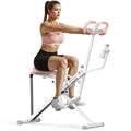 MERACH Upgraded Squat Machine for Women, Smart Row and Deep Squat Trainer with Tablet Stand, Adjustable Resistance & 350LB Weight Capacity, Foldable Home Exercise Equipment, Connect MERACH APP - style: R07 PRO - White