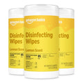 Amazon Basics Disinfecting Wipes, Lemon Scent, for Sanitizing, Cleaning & Deodorizing, 255 Count (3 Packs of 85), Packaging May Vary - size: 85 Count (Pack of 3), style: 3 Pack Lemon