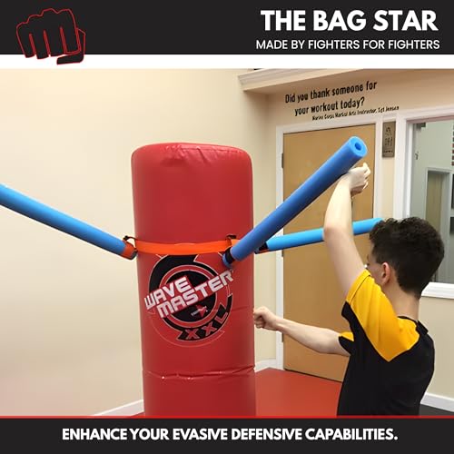 3 Arm Star Training Attachment Rotating 360° Foam Arms, Heavy Bag Reflex Trainer for Slipping, Rolling & Counter Striking Made in USA