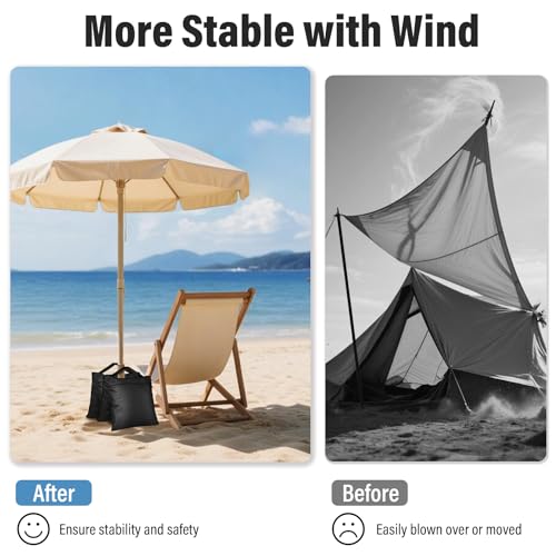 8 Packs Sandbags Weight Bags for Photo Studio, Heavy Duty Saddlebag for Canopy, Umbrella Base, Backdrop Stand, Photo Tripod, Picnic Table,Fishing Chair - size: 8 PCS