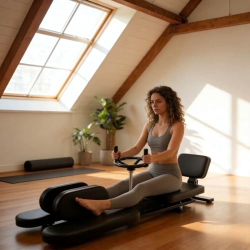 550 LBS Stainless Steel Stretch Machine, 240° Rotation Split Machine, Adjustable Leg Stretcher Machine with Silent Wheels, Leg Stretcher for Home/Gym/Yoga/Dancers, Split Machine for Flexibility - color: Black (New Version)