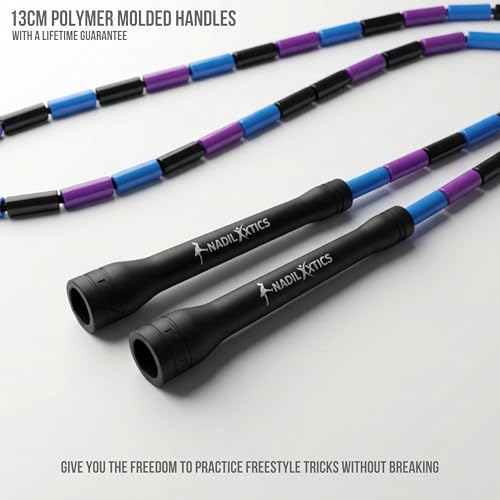Pro-Grade Beaded Jump Rope for Beginners - color: Galaxy