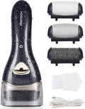 Electric Feet Callus Removers Rechargeable, Portable Electronic Foot File Pedicure Tools, Electric Callus Remover Kit, Professional Pedi Feet Care for Dead, Hard Cracked Dry Skin Ideal Gift (Black) - color: 003-black